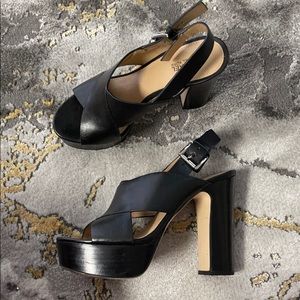 MK platform heels